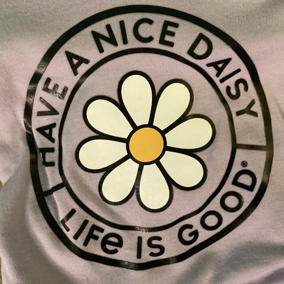 Life is Good Size Small Have a Nice Daisy Graphic Dog Tee - Picture 4 of 5